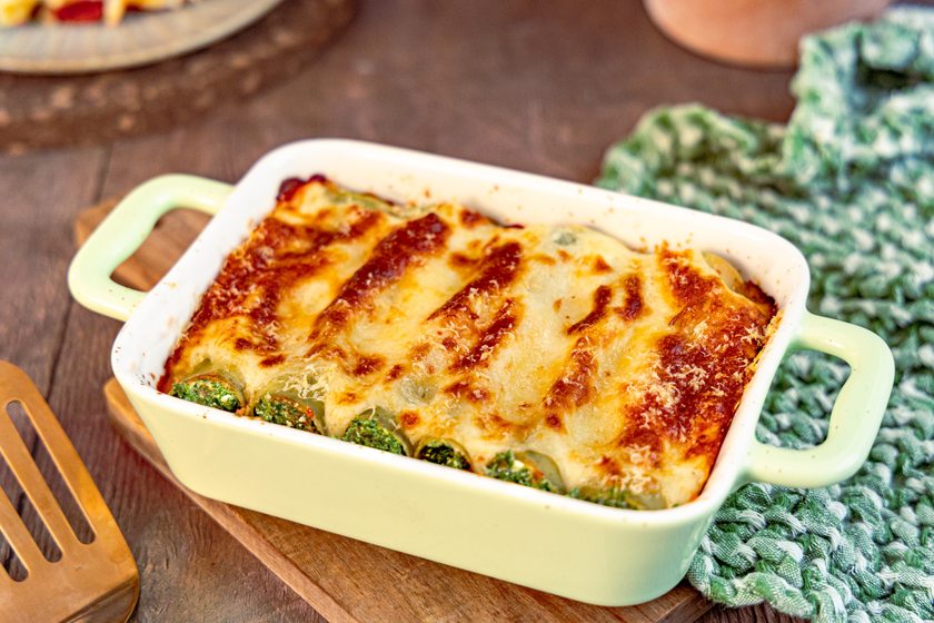 Cannelloni mit Spinat und Ricotta