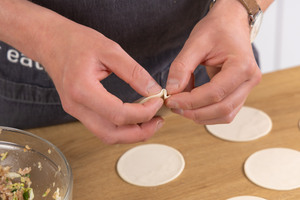 Dumplingrand falten