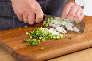 Zwiebelringe scheiden