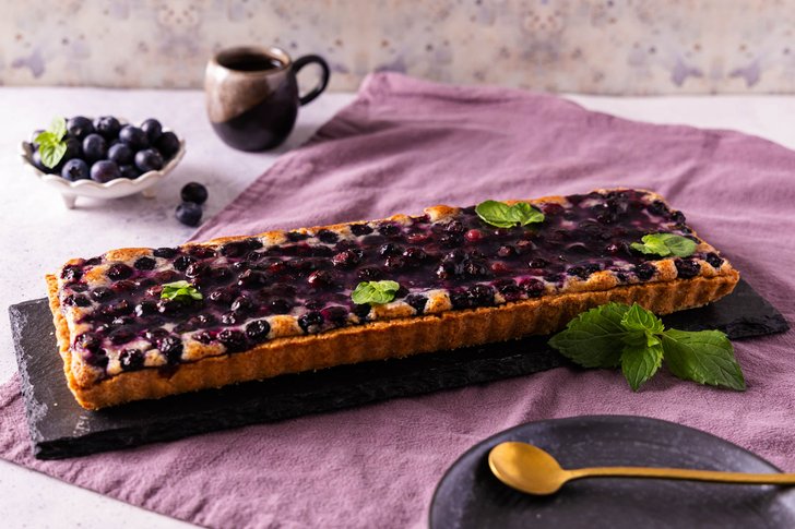 Französische Heidelbeertarte