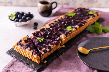 Französische Heidelbeertarte