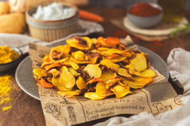 Gemüsechips aus der Heißluftfritteuse