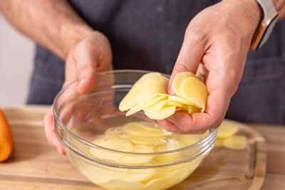 Kartoffeln wässern