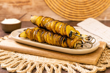 Kartoffel-Shawarma vom Grill