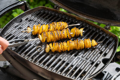 Kartoffel-Shawarma grillen