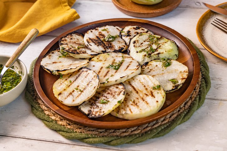 gegrillter Kohlrabi
