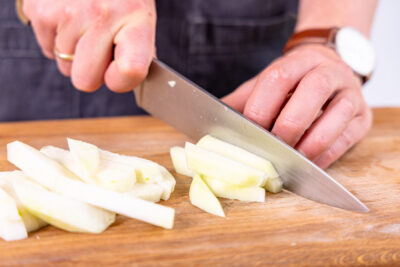 Kohlrabi schneiden