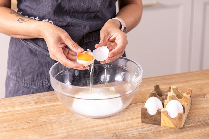 Eier dazugeben