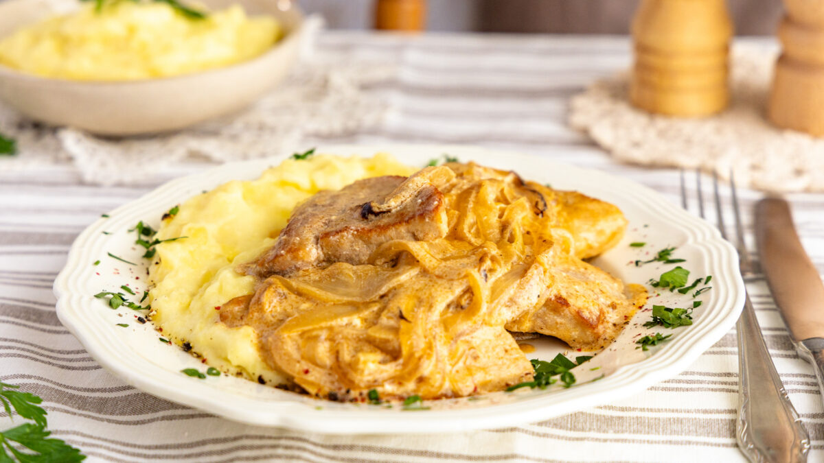 Omas Zwiebelschnitzel