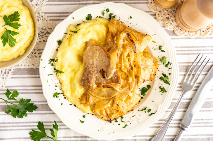 Omas Zwiebelschnitzel