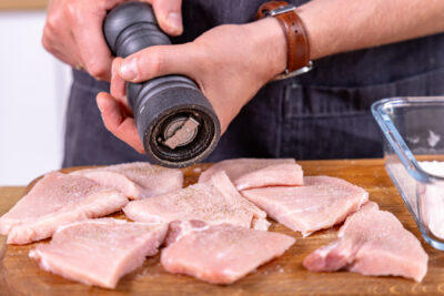 Fleisch salzen