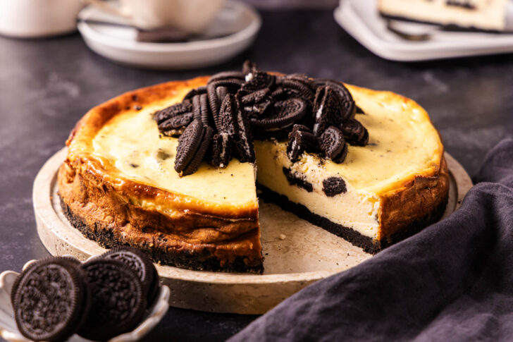 Oreo Cheesecake angeschnitten