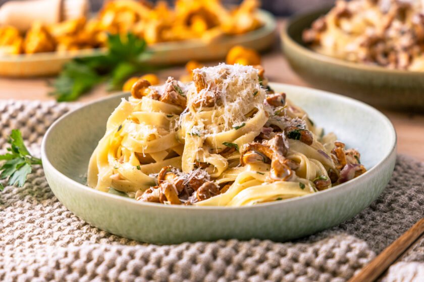 Pasta mit Pfifferlingen