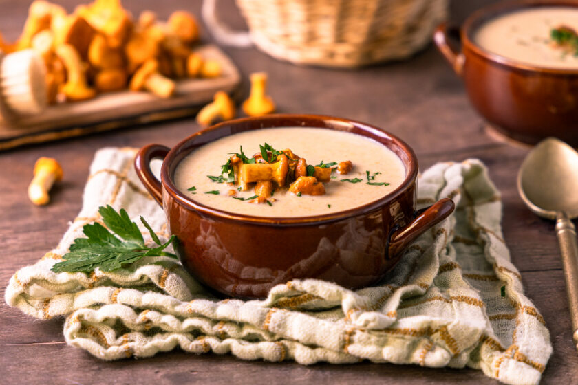 Cremige Pfifferlingsuppe