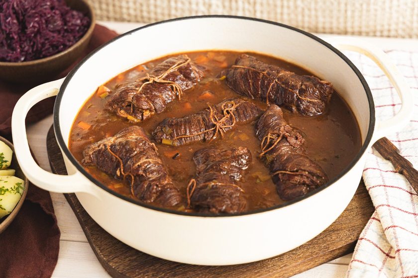 Rinderrouladen im Backofen