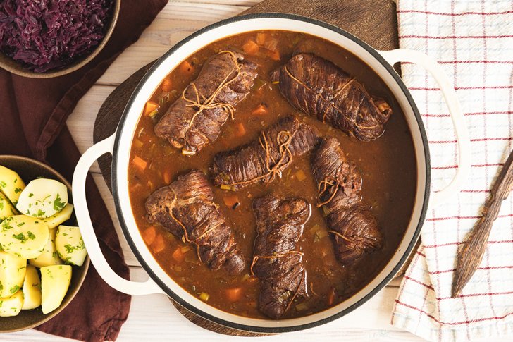 Rinderrouladen im Backofen mit Kartoffeln