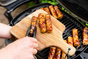 Shotgun Shells vom Grill nehmen