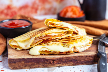 Wraps vom Kontaktgrill