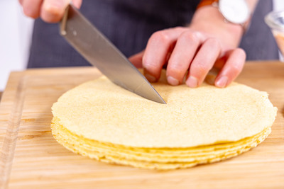 Wraps einschneiden
