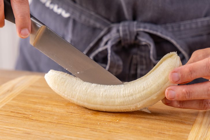 Banane halbieren