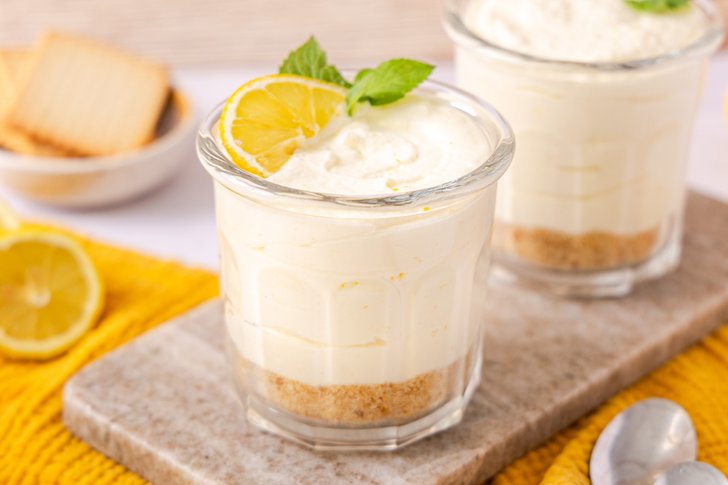 süßes Lemon Cheesecake Mousse