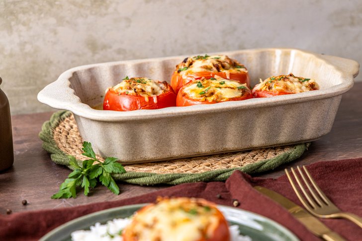 Gefüllte Tomaten mit Hackfleisch