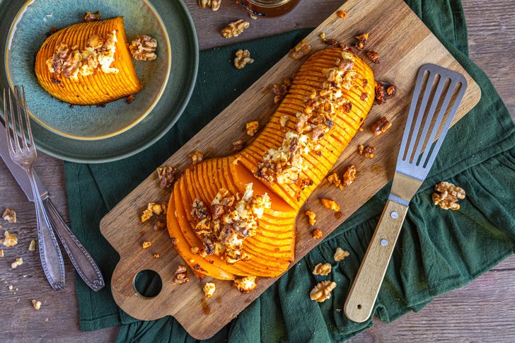 Hasselback Kürbis