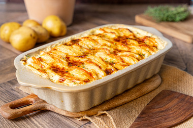 Kürbis Kartoffel Auflauf